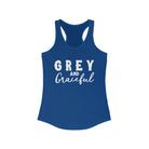 Grey & Graceful Racerback Tank Horse Color Shirts Printify XS Solid Royal 