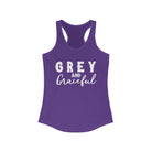 Grey & Graceful Racerback Tank Horse Color Shirts Printify XS Solid Purple Rush 