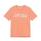 Don't Be A Salty Heifer Short Sleeve Tee Graphic Tee The Cinchy Cowgirl - Print Sunset XS