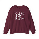 Clear The Alley Pullover Sweatshirt The Cinchy Cowgirl - Print S Maroon