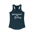 Breakaway & Badass Racerback Tank Horse Riding Discipline Tee Printify XS Solid Midnight Navy 