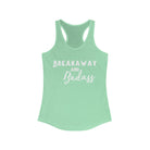 Breakaway & Badass Racerback Tank Horse Riding Discipline Tee Printify XS Solid Mint 