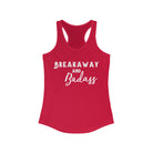 Breakaway & Badass Racerback Tank Horse Riding Discipline Tee Printify XS Solid Red 
