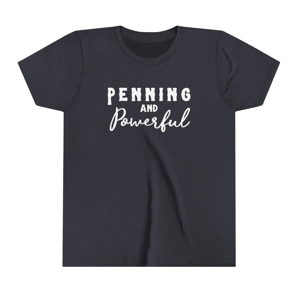Penning & Powerful Youth Tee Navy