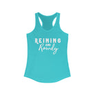Reining & Rowdy  Racerback Tank Horse Riding Discipline Tee Printify XS Solid Tahiti Blue 