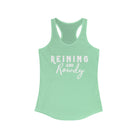 Reining & Rowdy  Racerback Tank Horse Riding Discipline Tee Printify XS Solid Mint 