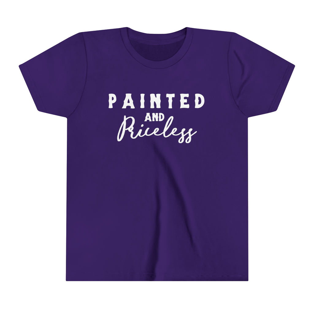 Painted & Priceless Youth Tee Purple