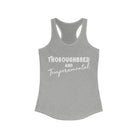 Thoroughbred & Temperamental Racerback Tank Horse Color Shirts Printify XS Heather Grey