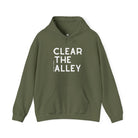 Clear The Alley Hoodie Graphic Hoodie The Cinchy Cowgirl - Print Military Green S