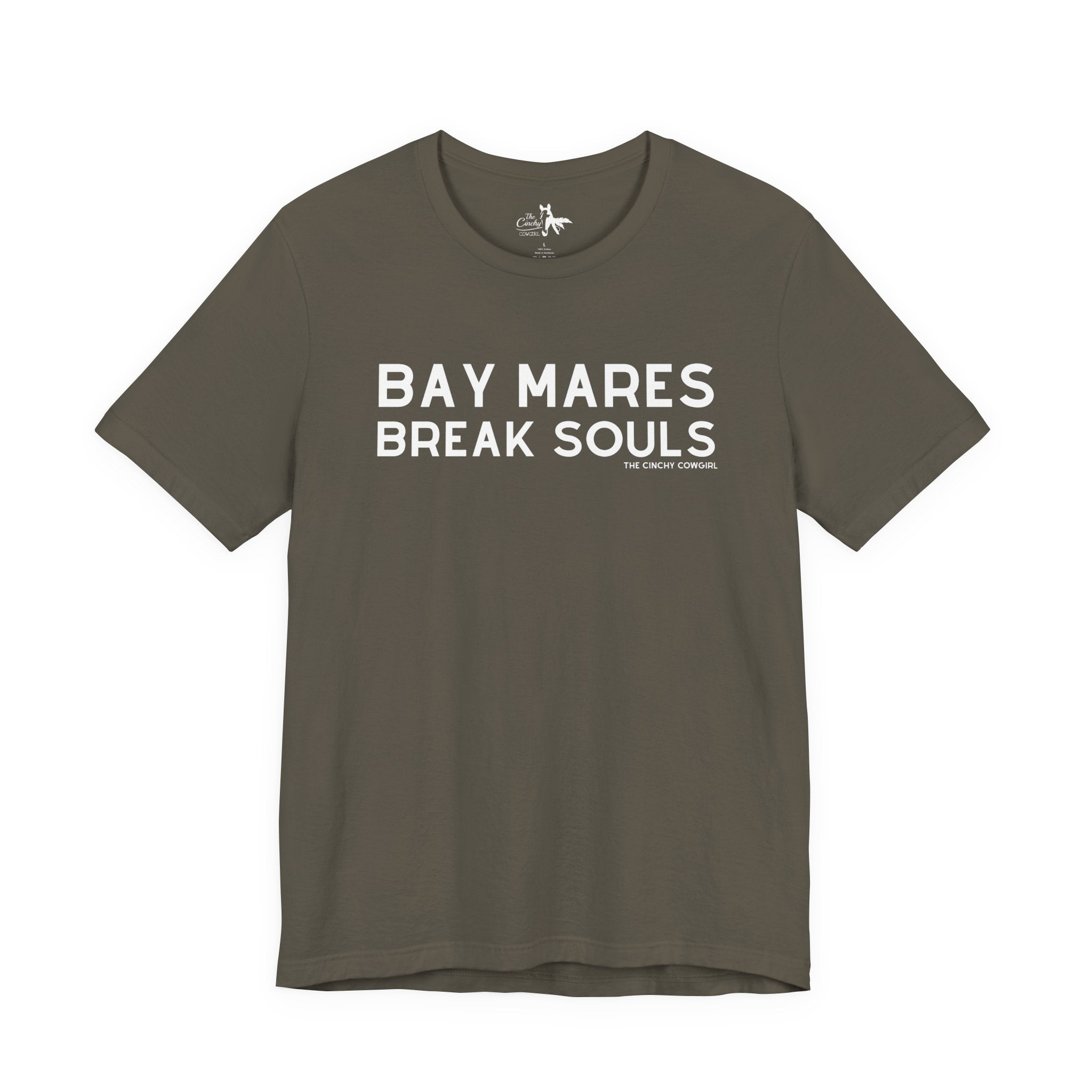 Bay Mares Break Souls Short Sleeve Tee T-Shirt The Cinchy Cowgirl - Print Army XS