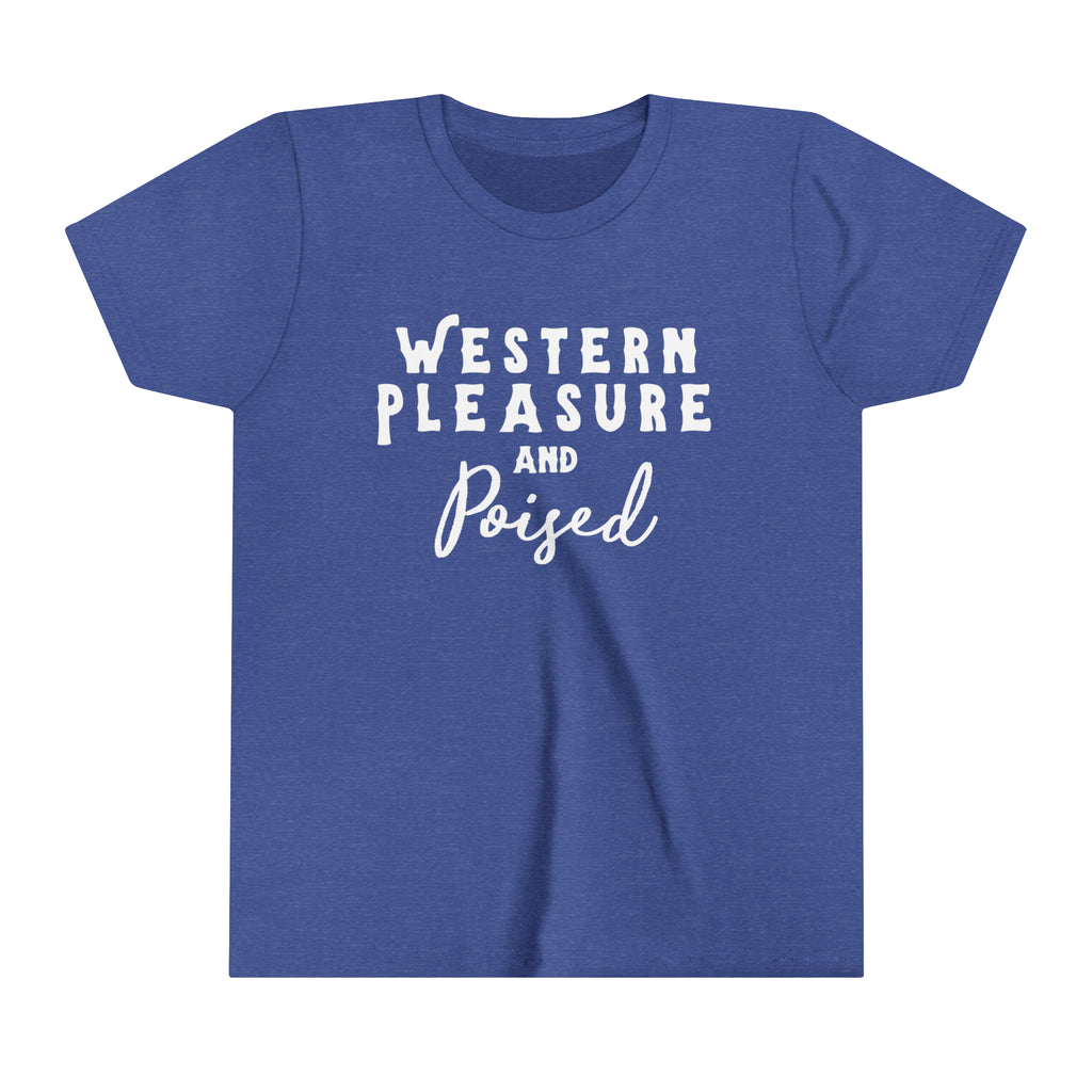 Western Pleasure & Poised Youth Tee Royal