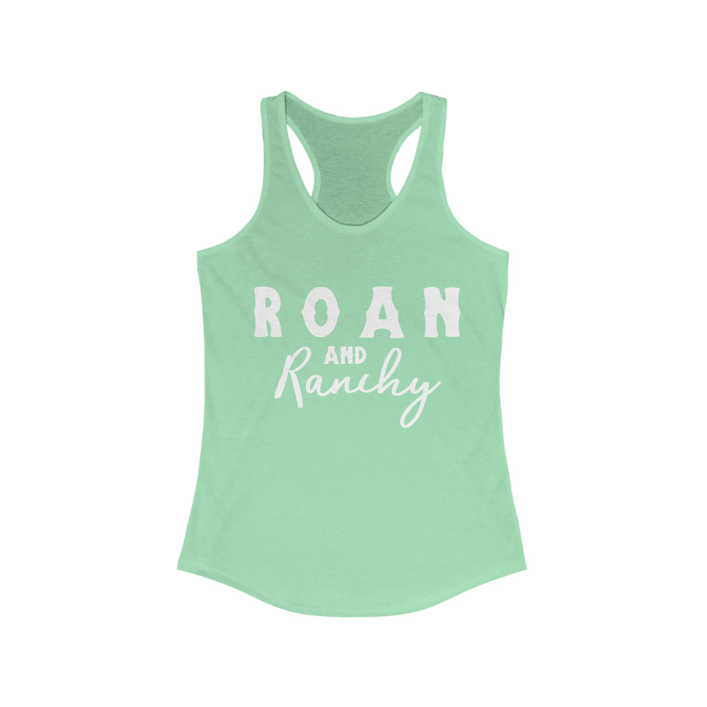 Roan & Ranchy Racerback Tank Horse Color Shirts Printify XS Solid Mint 