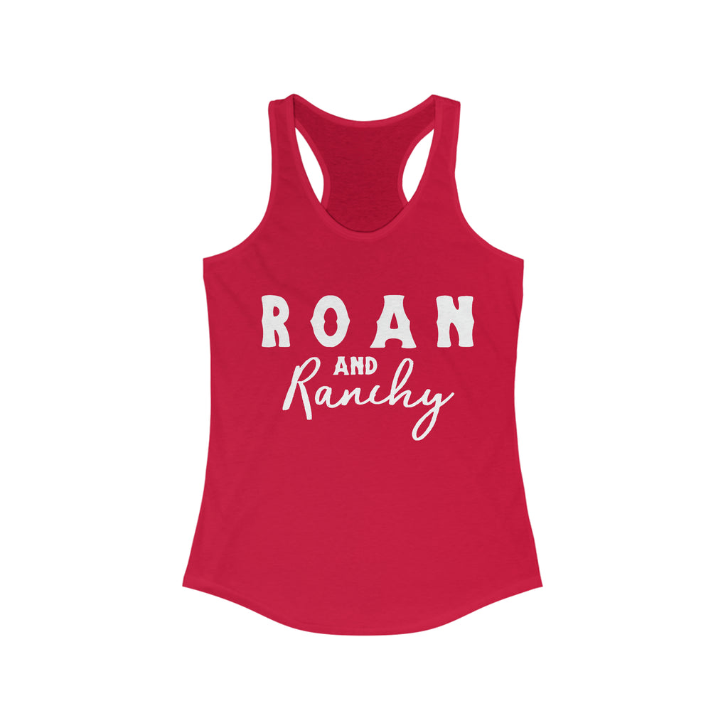 Roan & Ranchy Racerback Tank Horse Color Shirts Printify   