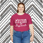Western Pleasure & Passionate Short Sleeve Tee Horse Riding Discipline Tee Printify   