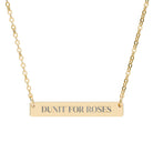 Personalized Horse Name Bar Necklace Accessories The Cinchy Cowgirl - Print One Size 18K Gold PVD coating