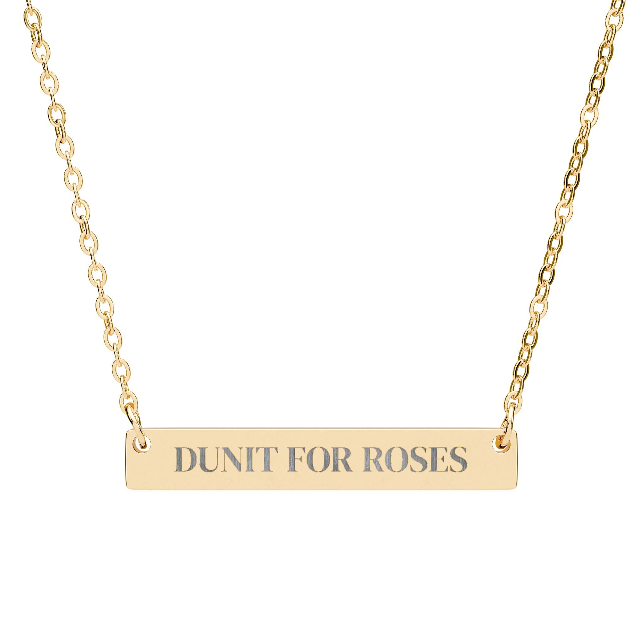 Personalized Horse Name Bar Necklace Accessories The Cinchy Cowgirl - Print One Size 18K Gold PVD coating