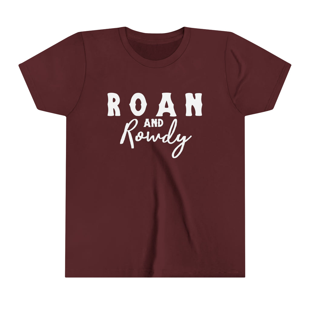 Roan & Rowdy Youth Tee Maroon