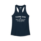 Thank God For Sweet Tea, Good Dirt & Fast Horses Tank Top Tank Top The Cinchy Cowgirl - Print XS Solid Midnight Navy