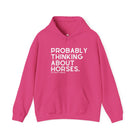 Probably Thinking About Horses Hoodie Graphic Hoodie The Cinchy Cowgirl - Print Heliconia S