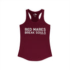 Red Mares Break Souls Tank Top Tank Top The Cinchy Cowgirl - Print XS Solid Cardinal Red