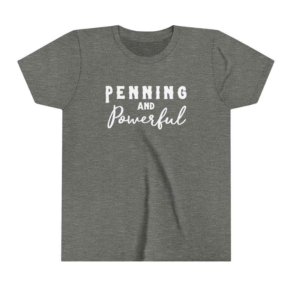 Penning & Powerful Youth Tee Grey