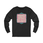 Mama's Please Let Your Babies Grow Up To Be Cowboys Long Sleeve Tee Long-sleeve The Cinchy Cowgirl - Print S Dark Heathered Gray