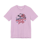 Patriotic American Girly Short Sleeve Tee Graphic Tee The Cinchy Cowgirl - Print Lilac XS