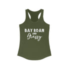 Bay Roan & Brassy  Racerback Tank Horse Color Shirts Printify XS Solid Military Green 