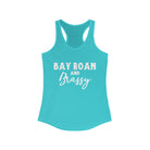 Bay Roan & Brassy  Racerback Tank Horse Color Shirts Printify XS Solid Tahiti Blue 