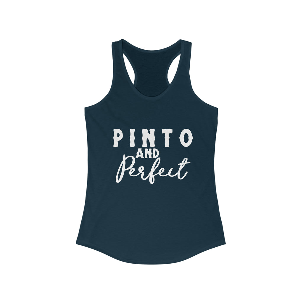 Pinto & Perfect Racerback Tank Horse Color Shirts Printify S Solid Midnight Navy 