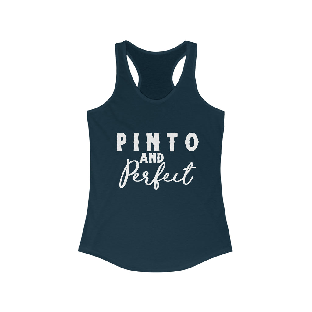 Pinto & Perfect Racerback Tank Horse Color Shirts Printify XS Solid Midnight Navy