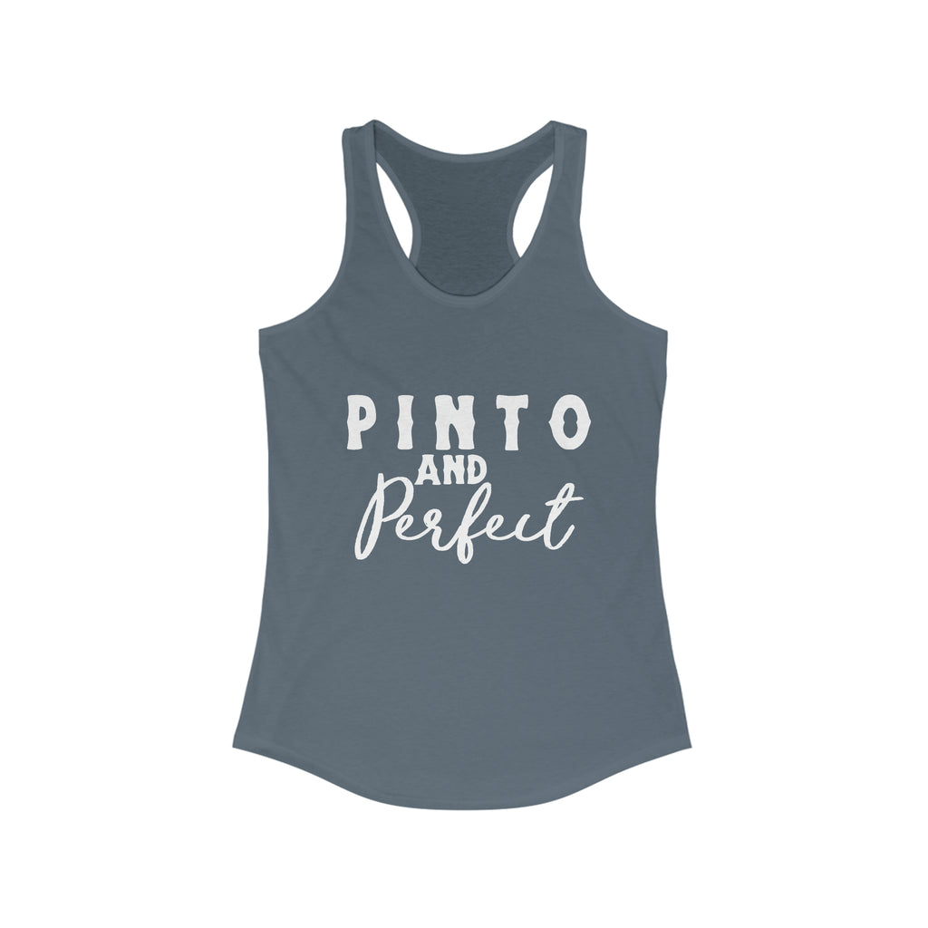 Pinto & Perfect Racerback Tank Horse Color Shirts Printify XS Solid Indigo 