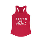 Pinto & Perfect Racerback Tank Horse Color Shirts Printify XS Solid Red 