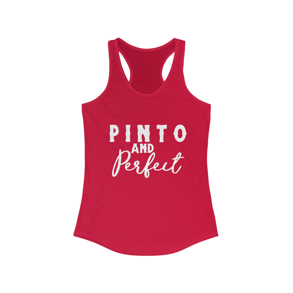 Pinto & Perfect Racerback Tank Horse Color Shirts Printify XS Solid Red 