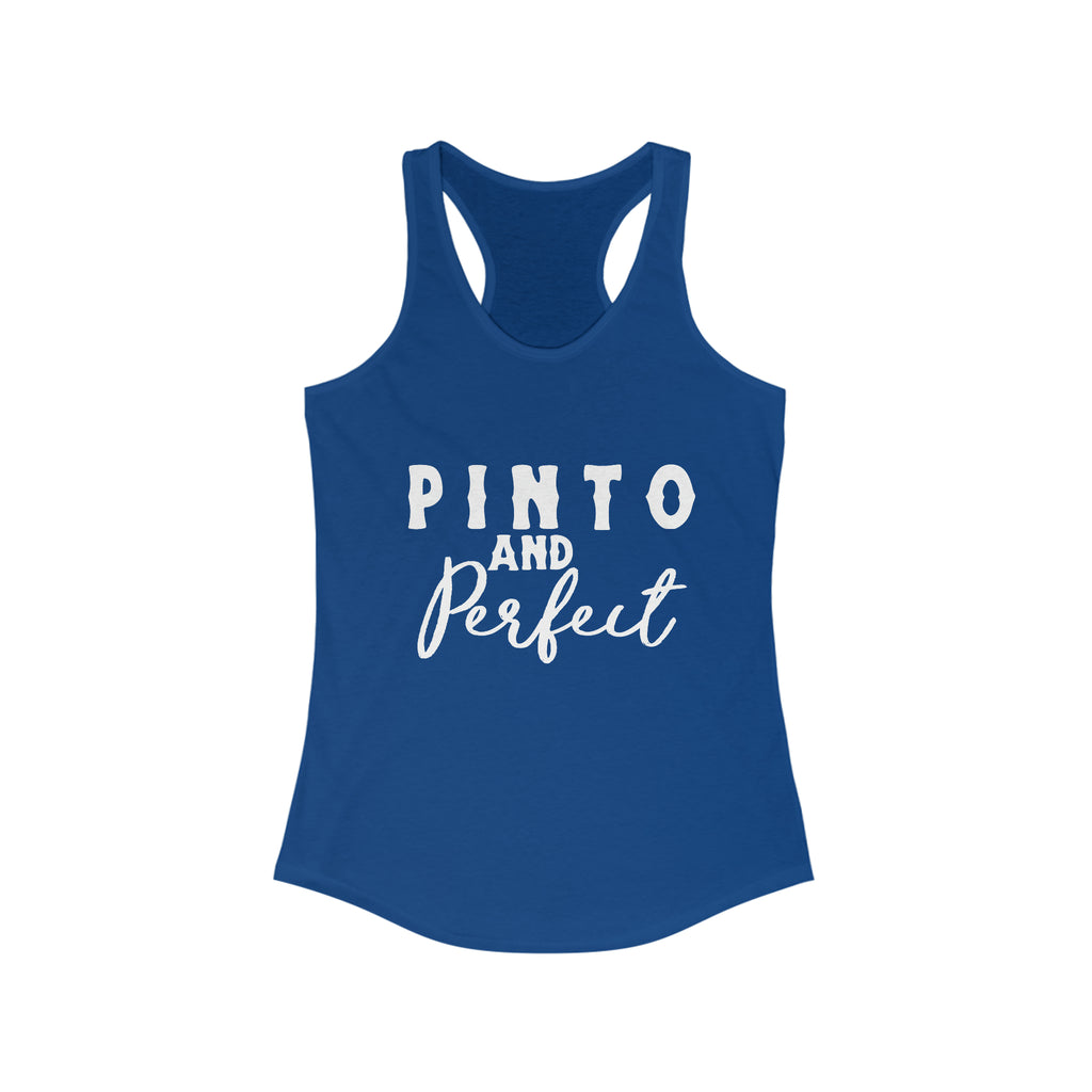Pinto & Perfect Racerback Tank Horse Color Shirts Printify XS Solid Royal 