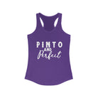 Pinto & Perfect Racerback Tank Horse Color Shirts Printify XS Solid Purple Rush 