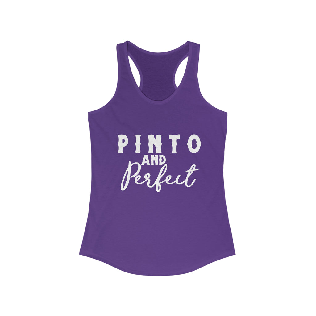 Pinto & Perfect Racerback Tank Horse Color Shirts Printify XS Solid Purple Rush 