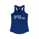 Queen Of The 5D Tank Top Tank Top The Cinchy Cowgirl - Print XS Solid Royal