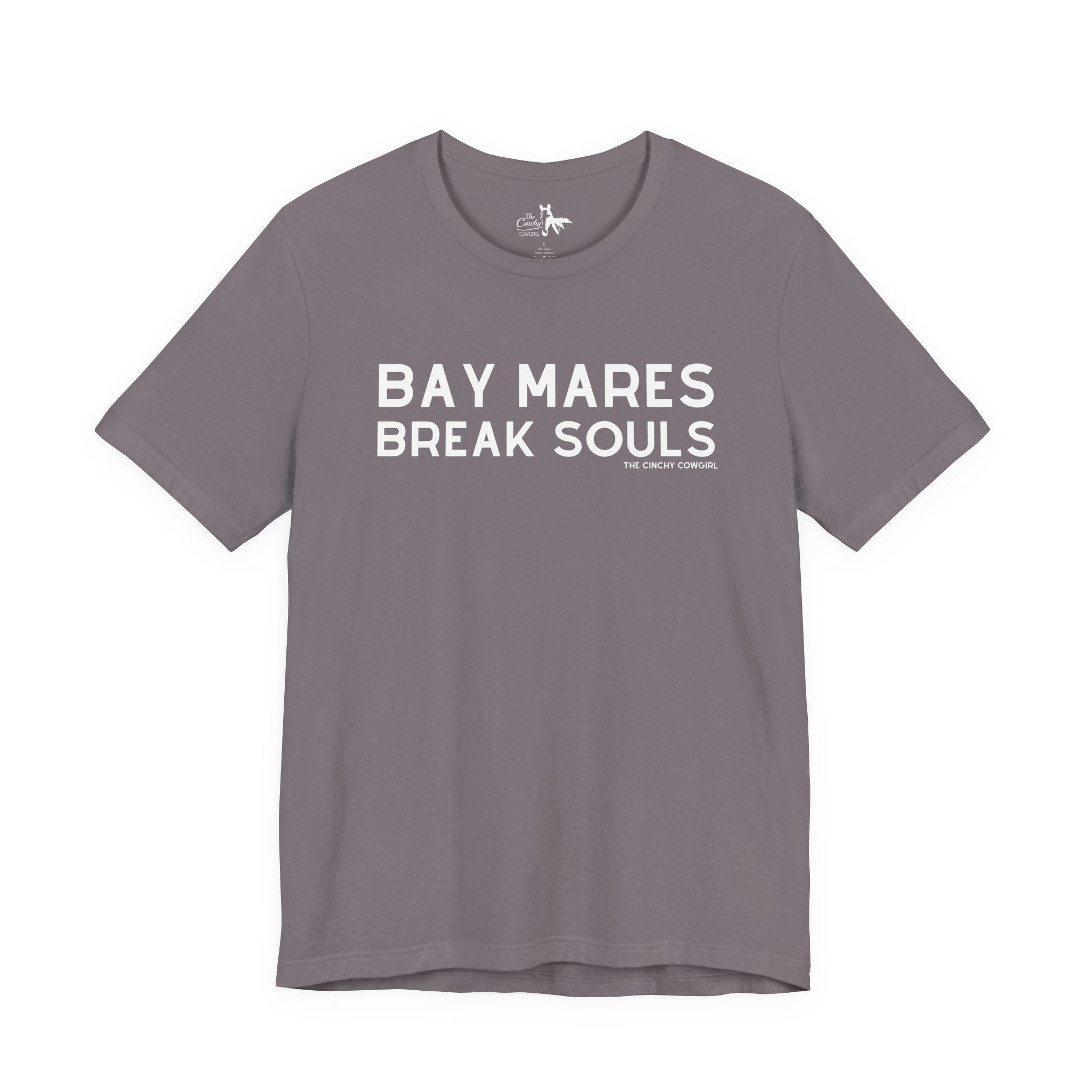 Bay Mares Break Souls Short Sleeve Tee T-Shirt The Cinchy Cowgirl - Print Storm XS