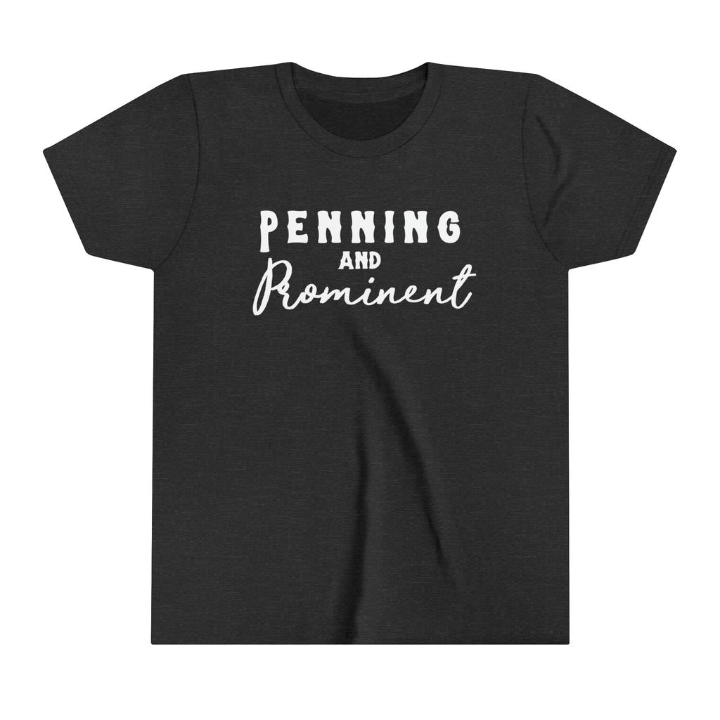 Penning & Prominent Youth Tee Dark Grey