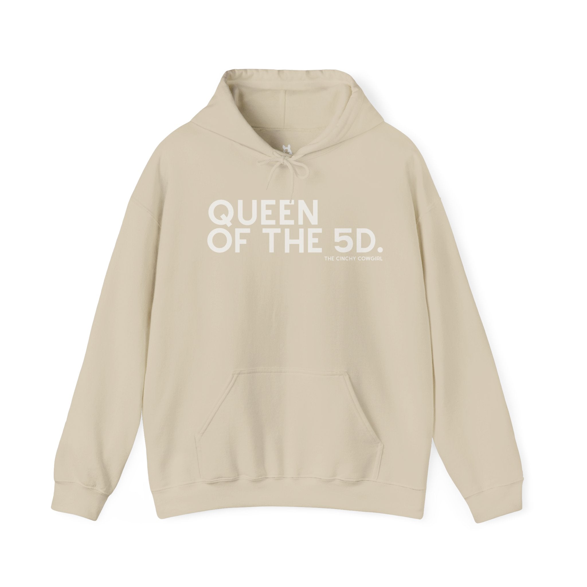 Queen Of The 5D Hoodie Hoodie The Cinchy Cowgirl - Print sand S