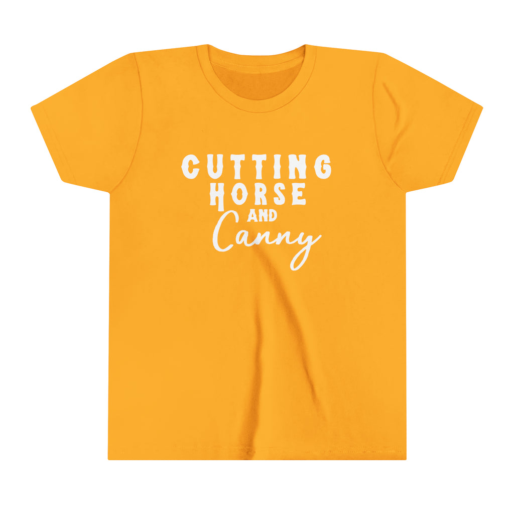Cutting Horse & Canny Youth Tee Gold