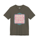 Mama's Please Let Your Babies Short Sleeve Tee Graphic Tee The Cinchy Cowgirl - Print Army XS
