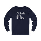 Clear The Alley Long Sleeve Tee Long Sleeve Graphic Tee The Cinchy Cowgirl - Print S Navy