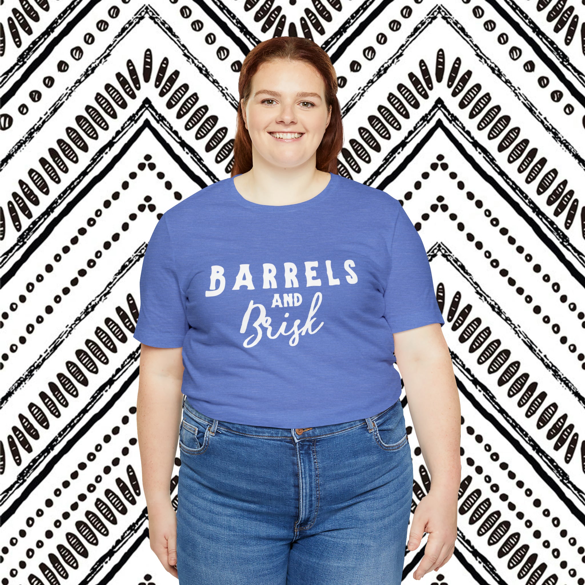 Barrels & Brisk Short Sleeve Tee Horse Riding Discipline Tee Printify   