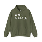 Well Sheeyit Hoodie Hoodie The Cinchy Cowgirl - Print Military Green S