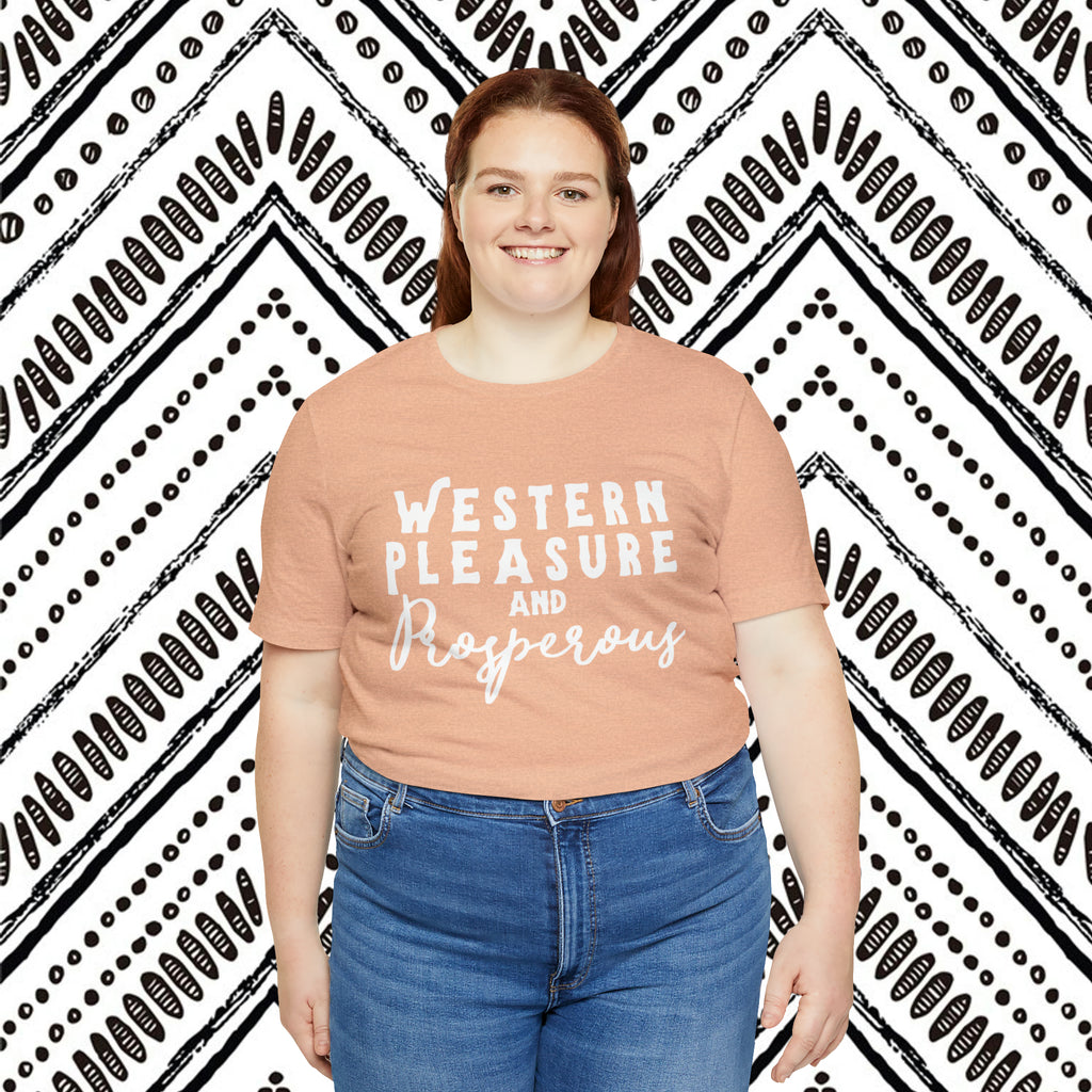 Western Pleasure & Prosperous Short Sleeve Tee Plus Size