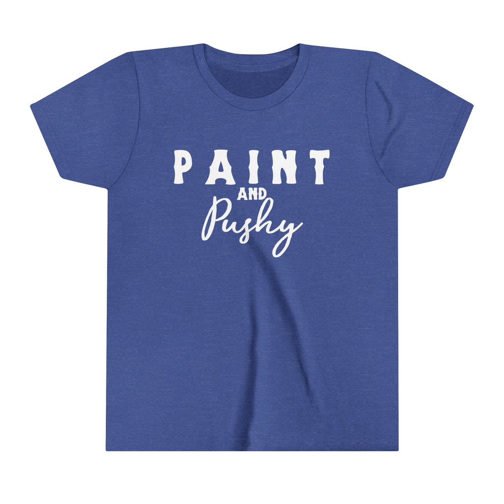 Paint & Pushy Youth Tee Royal