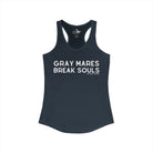 Gray Mares Break Souls Tank Top Tank Top The Cinchy Cowgirl - Print XS Solid Indigo