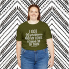 Cow Problems Short Sleeve Tee tcc graphic tee Printify   